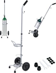 Oxygen Tank Cart for M6, M9, MD, and ME Tanks - Single