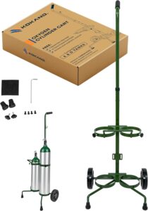 Oxygen Tank Cart for M6, M9, MD, and ME Tanks – Double